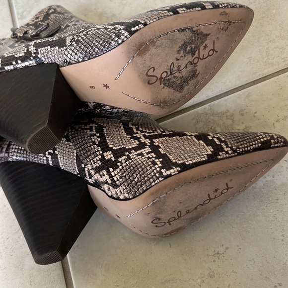 Splendid snakeskin booties - Picture 4 of 5